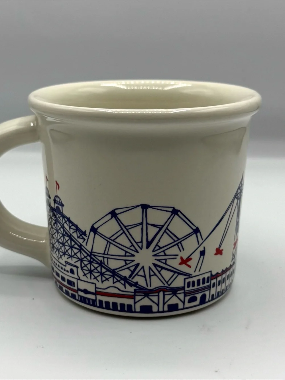 Fishs Eddy Coney Island Boardwalk Brooklyn, NYC Graphic Mug